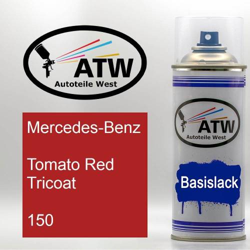 Mercedes-Benz, Tomato Red Tricoat, 150: 400ml Sprühdose, von ATW Autoteile West.